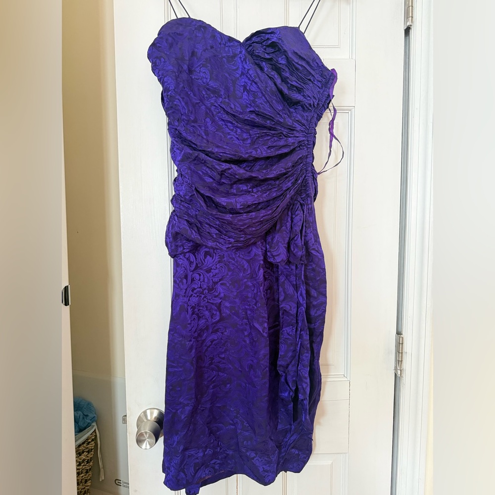 Vintage Purple Strap Dress
